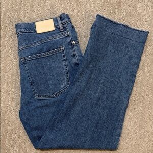 Everlane Indigo High-Rise Ankle Crop Jeans